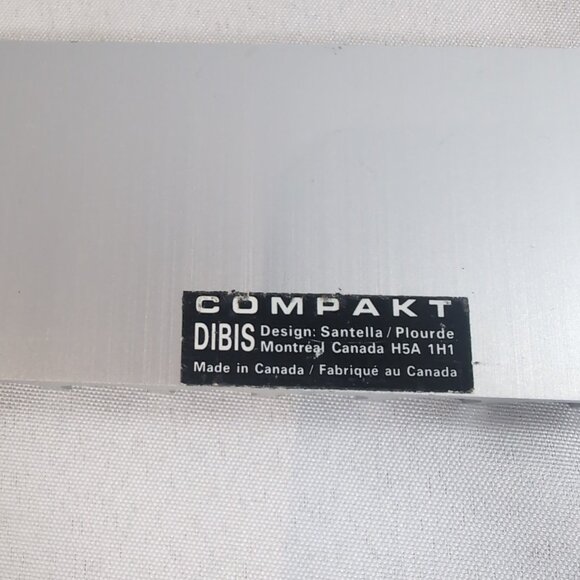 Compakt CD Holder Michael Santella Dibis Silver Retro Extruded Aluminum Vintage - Picture 8 of 11